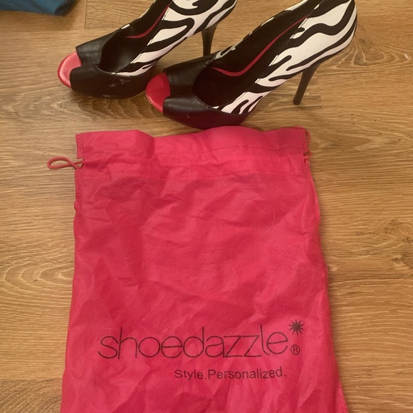 Shoe Dazzle zebra print stilettos - Picture 7 of 7